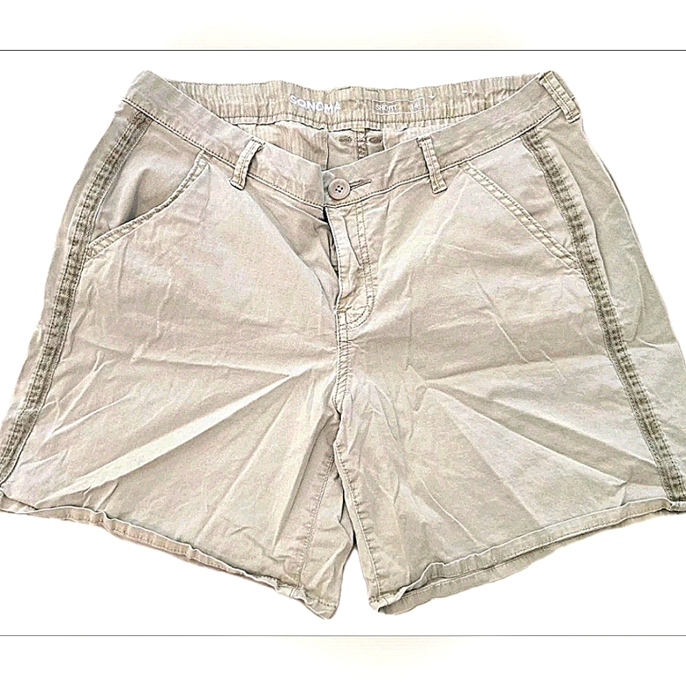 Sonoma Women's Light Tan  Shorts Size 14